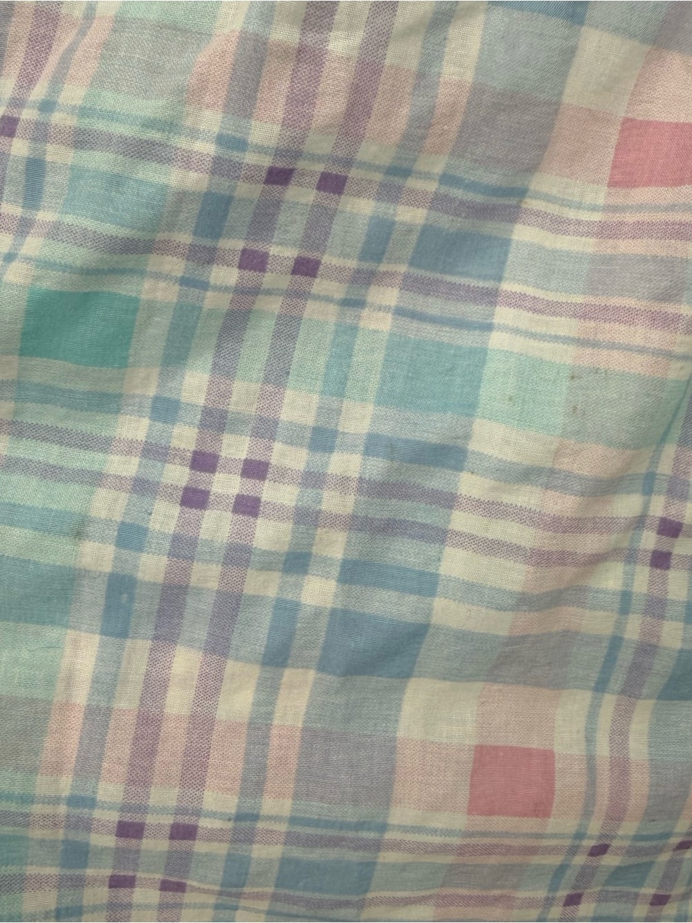 Vintage Flawed Nightgown Bundle Lot of 3 Pink Plaid Size Medium & Large Repair - Picture 10 of 16